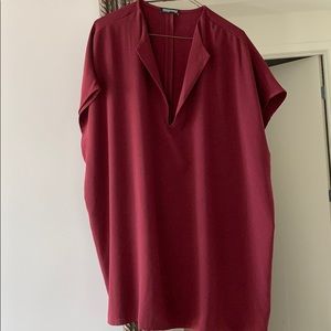 American apparel burgundy shift